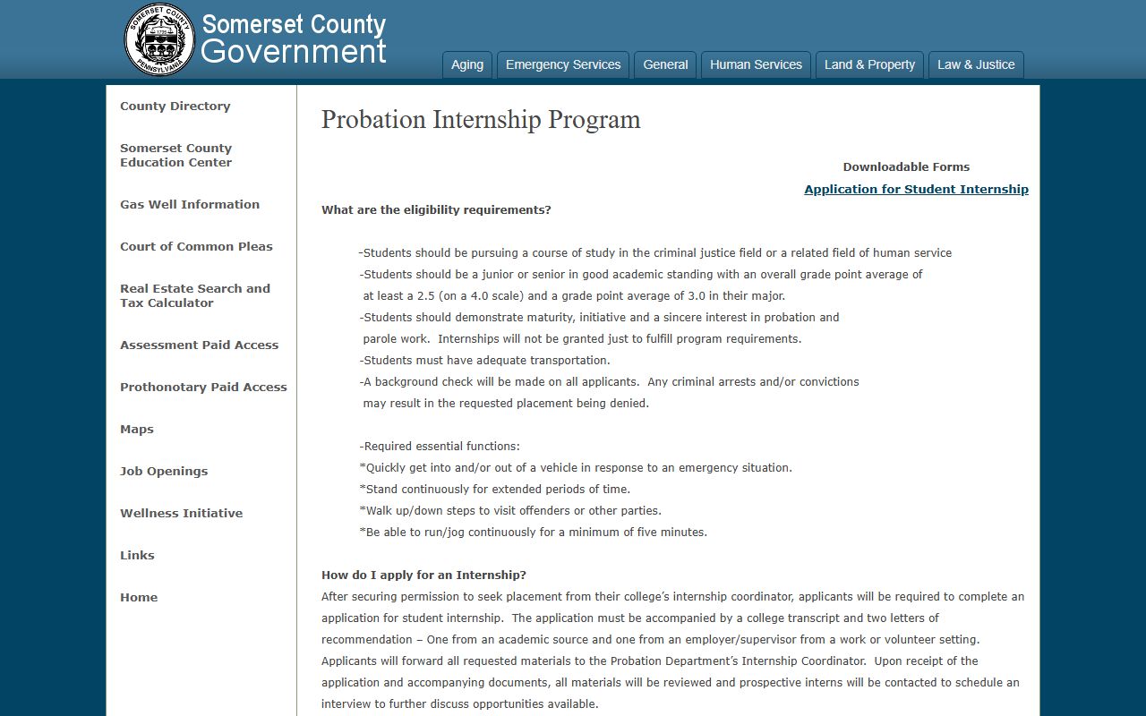 Somerset County criminal court records District Attorney page